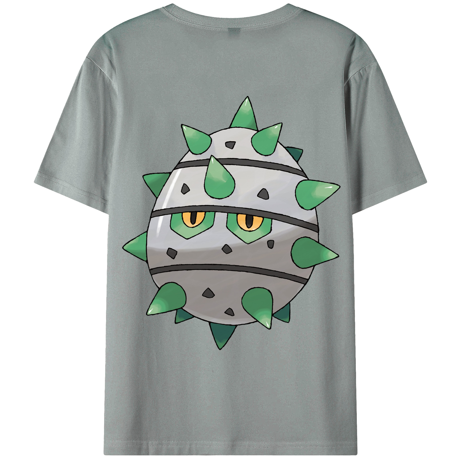 （画像用） ポケットモンスター Pokémon 綿100％ メンズ半袖Tシャツ（バックプリント） 通気性